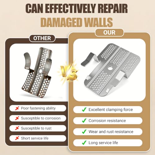 10 Pack Drywall Repair Clips, 1/2 inch and 5/8 inch | Home Repair - Image 5