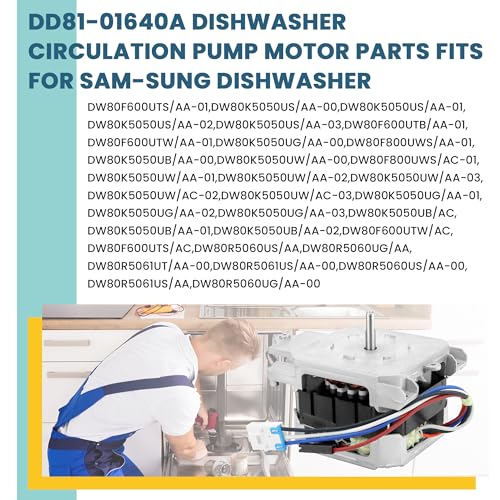 DD81-01640A Dishwasher Circulation Pump Motor Compatible - Image 7