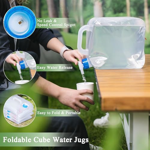 Collapsible Water Container with Spigot & Hook, BPA Free - Image 5