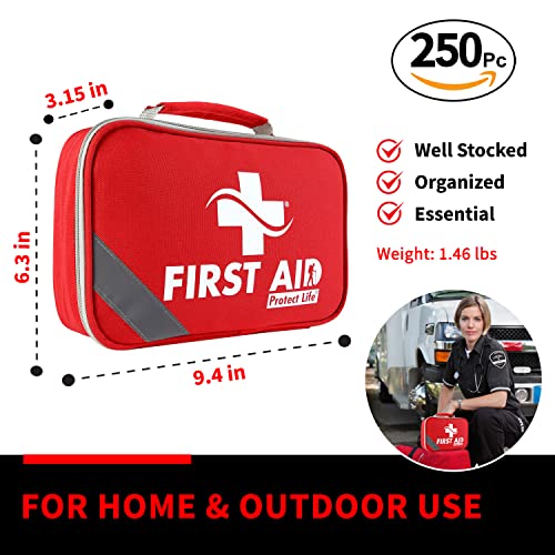 Protect Life First Aid Kit for Home & Business, 250 Pcs - Image 6