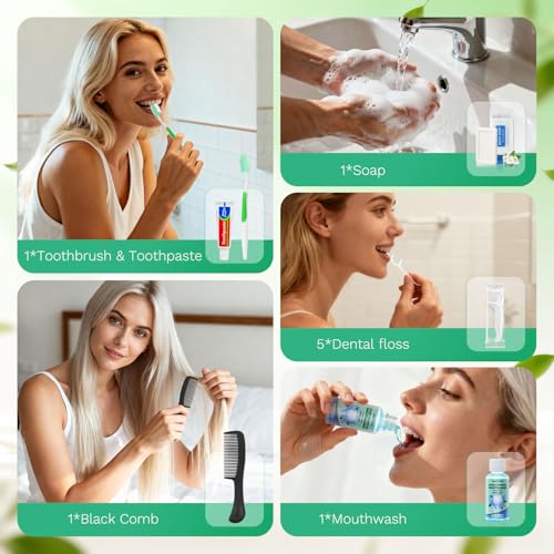 30 Set Personal Hygiene Kit Bulk,8-in-1 Travel Toothbrush Kit - Image 3