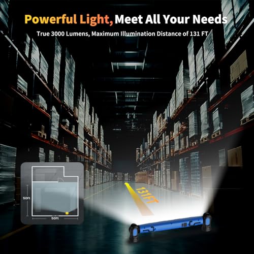 Magnetic Cordless Under Hood Work Light Bar for Mechanics-Blue - Image 7