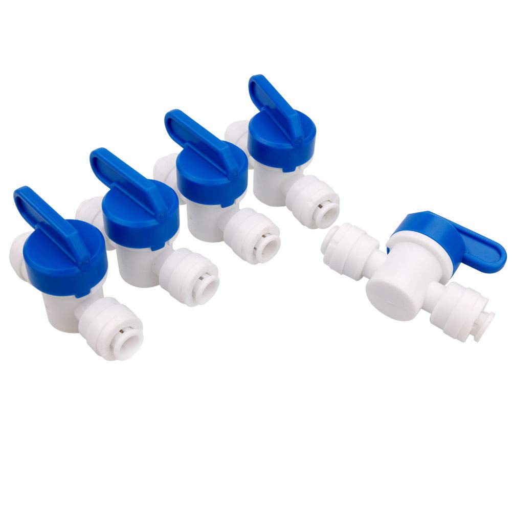 Inline Shut Off Ball Valve 1/4 inch OD Tubing&Hose&Pipe Use - Image 1