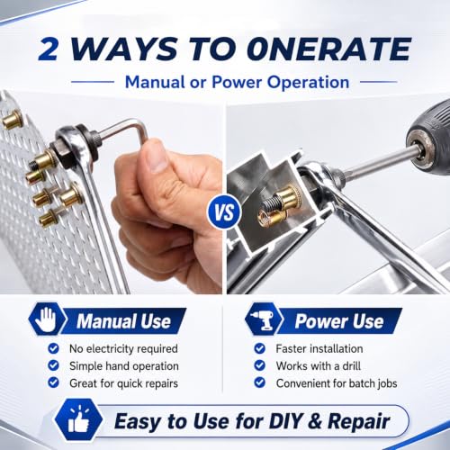 Carbon Steel Rivet Nut Tool Kit, Mandrel Head Set - Image 5