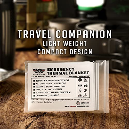 EVERLIT Survival Emergency Mylar Thermal Blankets -Space - Image 4