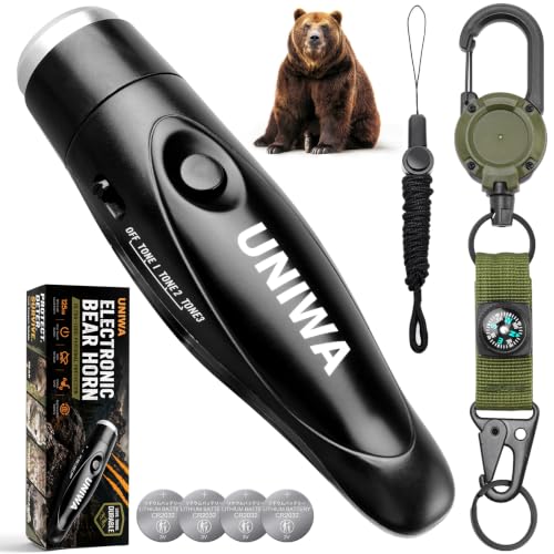 UNIWA Bear Horn,120DB±5 For Hiking - Black - Image 2