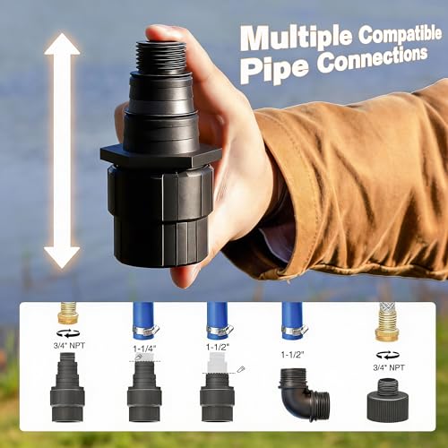 1HP 5000GPH Sump Pump - Clean/Dirty Water Portable | Travel Essentials - Image 5