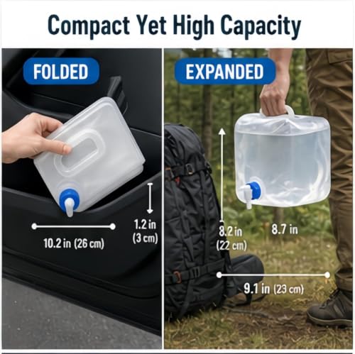 Collapsible Water Container with Spigot 5L - BPA-Free - Image 3