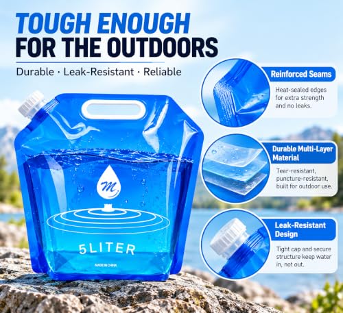SOCATER Water Container Bags, 4 Packs BPA Free No-Leak - Image 6