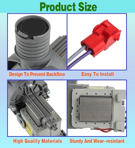 (Upgraded) WH11X34742 Washer Pump Assembly Fit | Laundry & Clothing - Image 7
