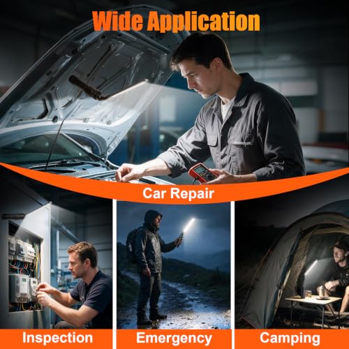 4Pack Magnetic Rechargeable LED Work Light/Flashlight - Image 7