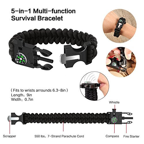 XUANLAN Emergency Survival Kit 13 in 1, Outdoor Survival - Image 4