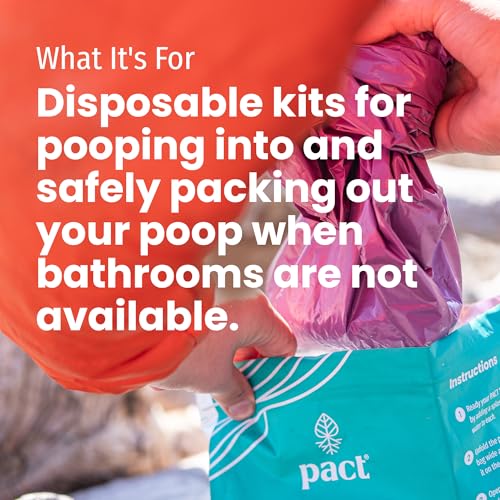 PACT Pack Out Kit | Camping Poop Kit Includes Wet Wipes & - Image 3