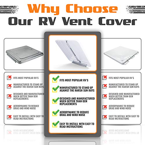 Camp'N 14 Inch Universal RV Roof Vent for Trailer, Camper - Image 6