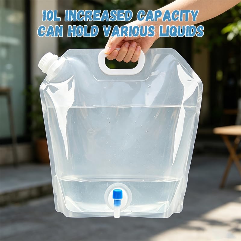 Collapsible Water Container Bag, BPA Free Food Grade Clear - Image 7