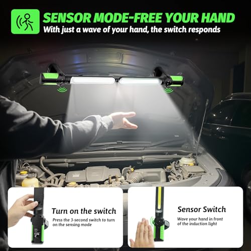 Magnetic Work Light for Mechanic, 2400LM Underhood Work Light - Image 5