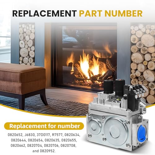 0820652 J6830 Millivolt Natural Gas Fireplace Control Valve - Image 5