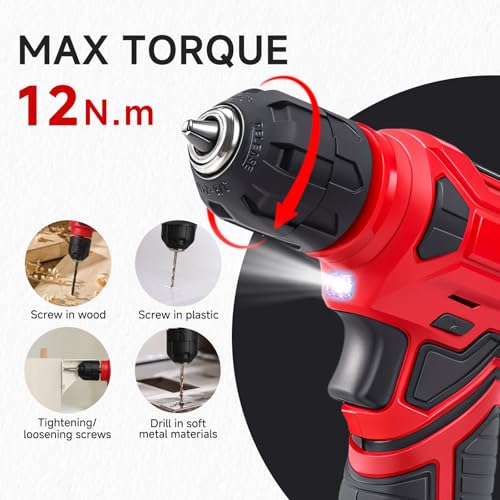 8V Cordless Drill Set, 132-Piece Home Tool Set for DIY & | Hand Tools - Image 3