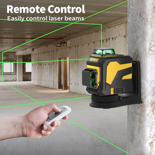 Laser Level with 12 Green Lines, Built-in 5200 mAh Li-ion Battery - Image 3