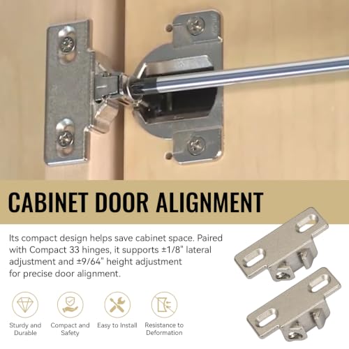 4 Pack Hinge Mounting Plate Replacement for Blum 1 3/8" - Image 6