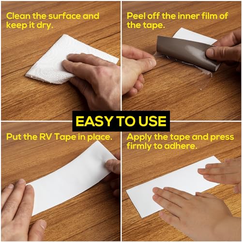 RV Sealant Tape with Roller, White - Image 7