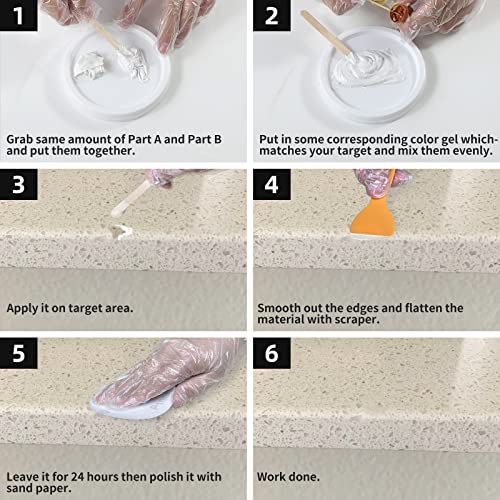 Tile and Granite Repair Kit for Marble Porcelain and | Bathroom Fix - Image 7