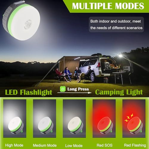 LED Camping Lighting Fixture, Rechargeable Portable, Magnetic - Image 3
