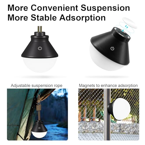 2-Pack LED Camping Lantern Rechargeable 5000mAh | Travel Essentials - Image 6
