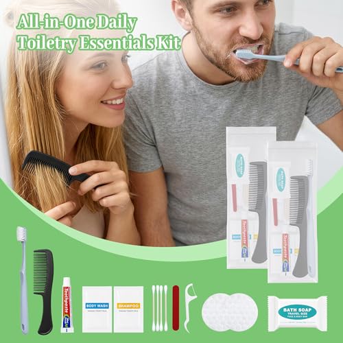 Hygiene Kits, Toothbrush and Toothpaste Travel Kits (25-Pack) - Image 3