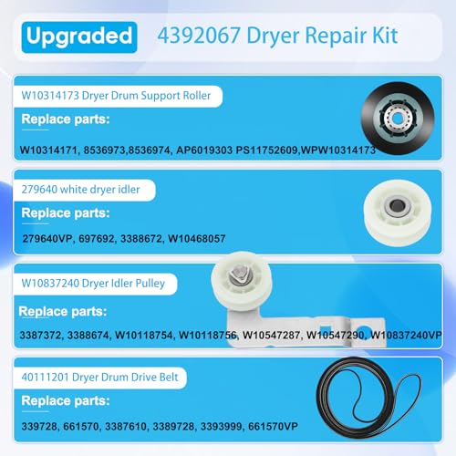 Upgraded 4392067RC Dryer Repair Kit for maytag kenmore | Home Repair - Image 6