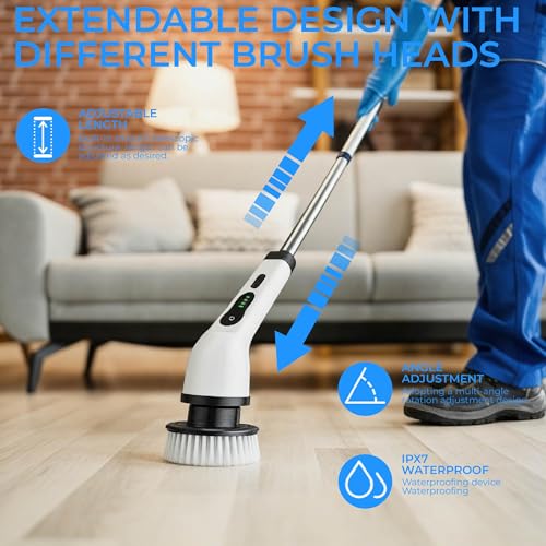 Electric Spin Scrubber for Bathroom, Cordless & | Bathroom Essentials - Image 5