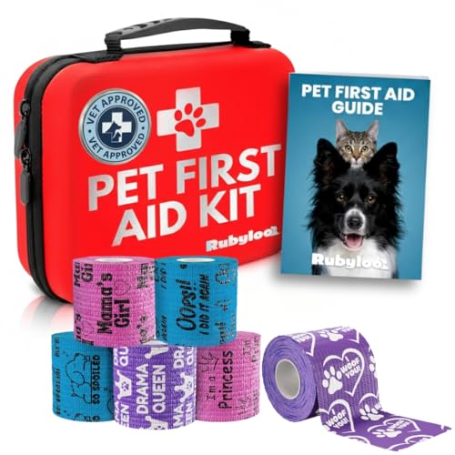 Dog First Aid Kit & Funny Vet Wrap Girls 6-Pack Bandage Bundle - Image 1