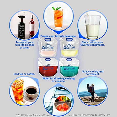 WaterStorageCube Premium Collapsible Water Container Bags - Image 5
