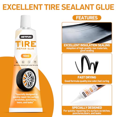 40 PCS Quick Fix Screw-in Tire Plug Kit with 2 Tubes - Image 5