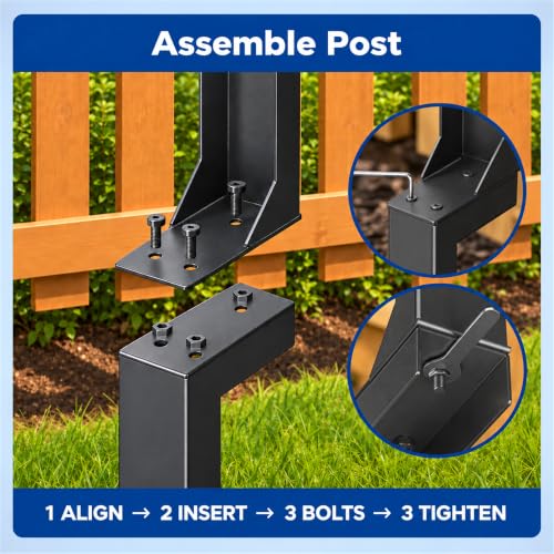 Fence Post Repair Kit, 2.0mm Cold-Rolled Steel Stabilizer - Image 7