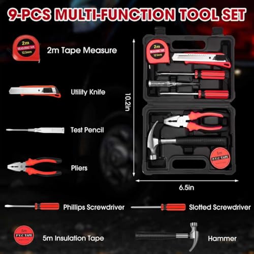 Roadside car Emergency kit, 12PCS Emergency Car Kits - Image 4