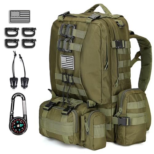 Large Military Tactical Backpack for Men, 40-50L Backpacks - Image 2