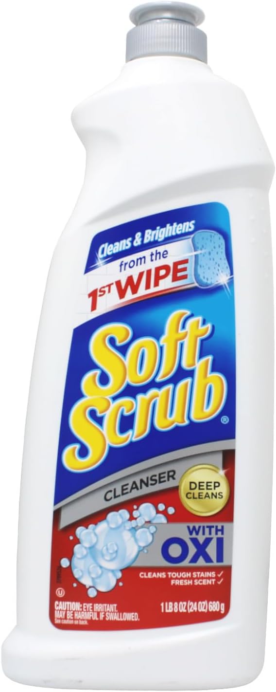 Soft Scrub Oxi Cleanser, 24 Ounce (4 Pack)