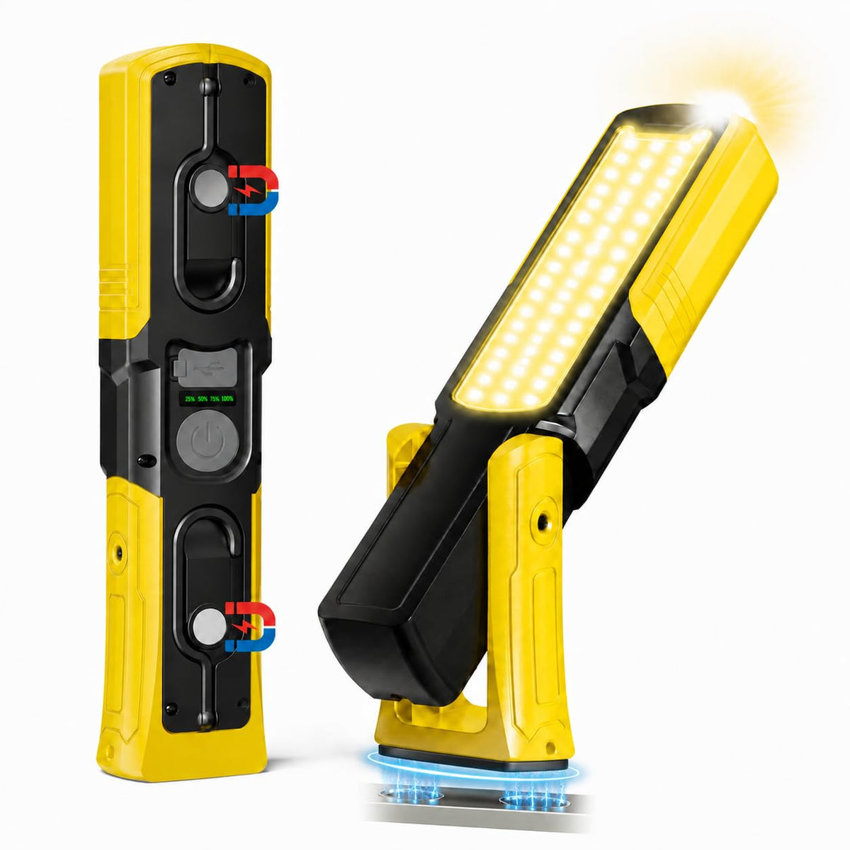 Magnetic Rechargeable Flashlight, LED Underhood Work Light - Image 1