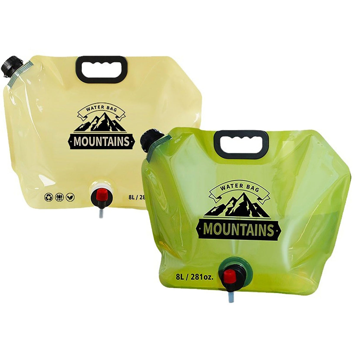 Outdoor Water Bag with Faucet, 2 Pcs Random Color 8 L(281 - Image 1