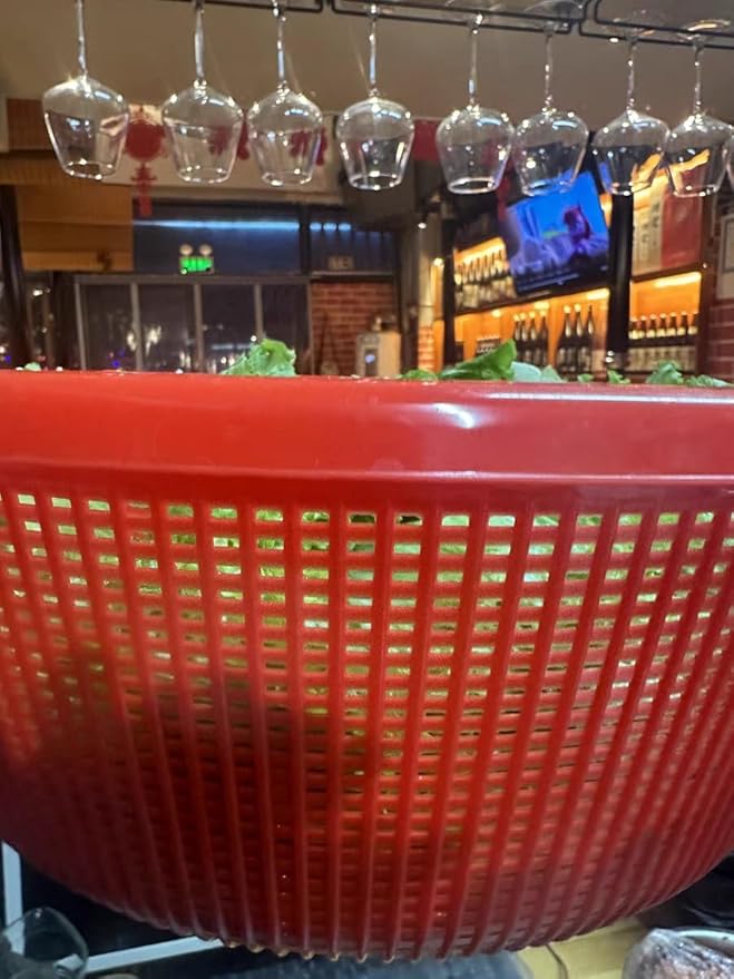 4 Pcs Large Plastic Wash Basket Round Perforated Colander Wash Vegetables and Fruits Drain Cooked Pasta Kitchen Essentials Food Strainer Basket Strainer Kitchen Blue Green Red Orange color