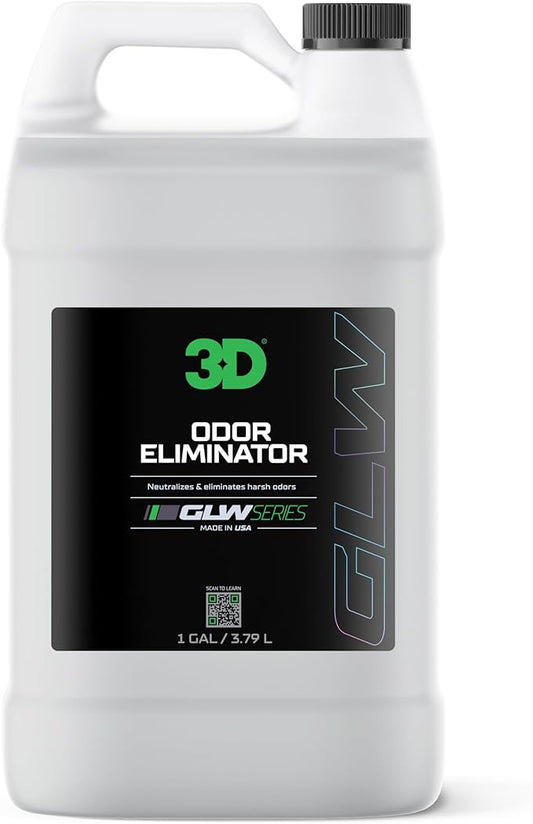 3D GLW Series Odor Eliminator – Professional Car Interior & Home Deodorizer Spray – Neutralizes Smoke, Pet & Food Smells at the Source – Fresh Clean Scent, Eco-Friendly & Biodegradable – Made in USA