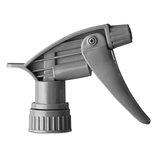 Boardwalk BWK72108 Chemical-Resistant Trigger Sprayer 320CR, Gray, 7-1/4"Tube (Case of 24)