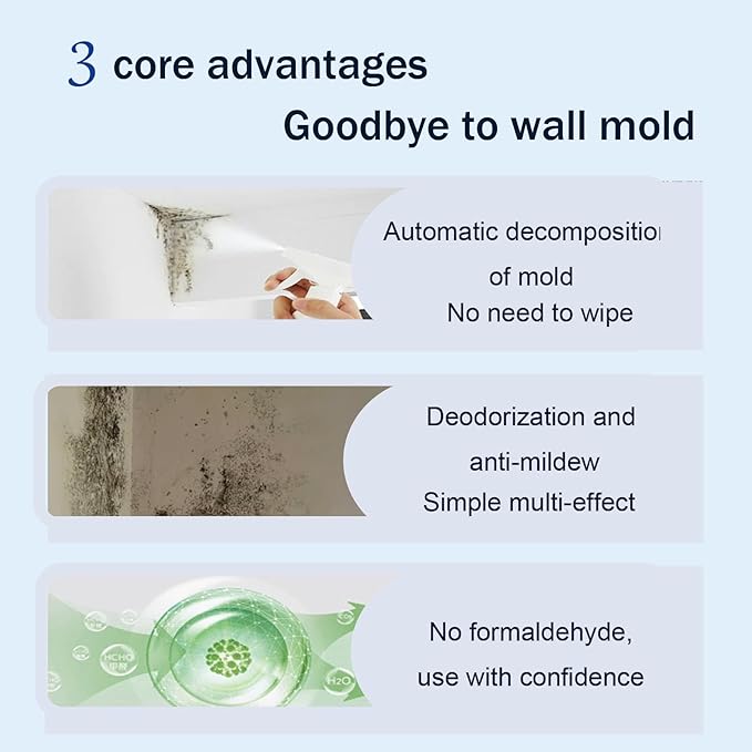 High-Efficiency Stain-Removing Spray， Wall Cleaner ，Effectively removes stains Suitable， for wood, tile, fabric, bathroom, and kitchen surfaces (2)