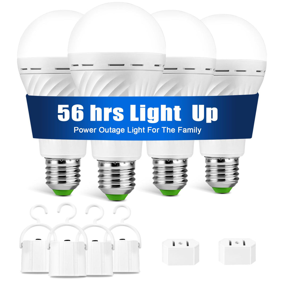 Rechargeable Light Bulbs for Lamp, LED Battery Backup Bulb - Image 1