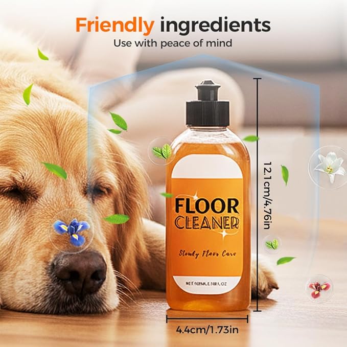 Powerful Stain Removing Floor Cleaner, 2026 New All-purpose Cleaning Agent, Household Hardwood Floor Cleaning Solution, Laminate Wood Floor Cleaners for Mopping Wood, Tile, Marble (100ml*2)