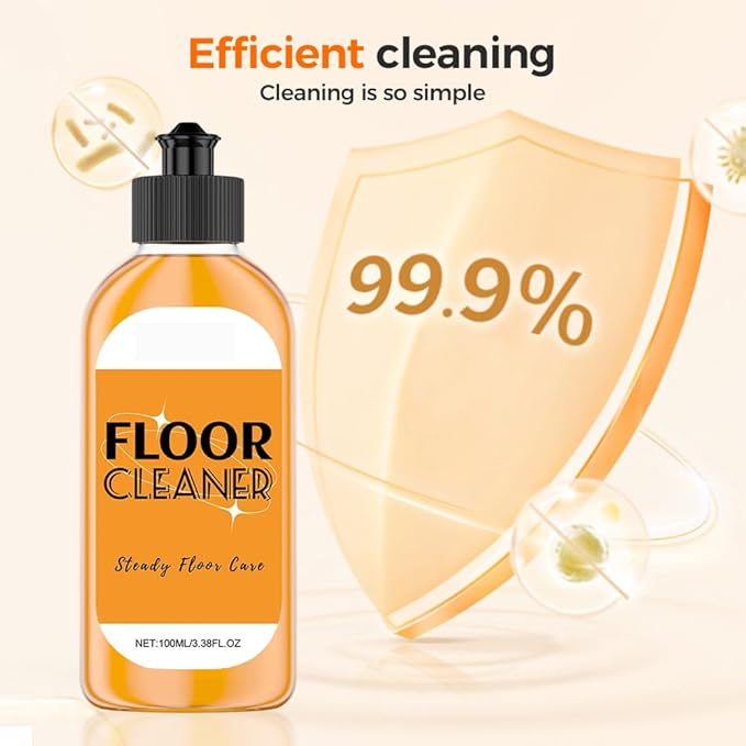 Powerful Stain Removing Floor Cleaner, 2026 New All-purpose Cleaning Agent, Household Hardwood Floor Cleaning Solution, Laminate Wood Floor Cleaners for Mopping Wood, Tile, Marble (100ml*1)