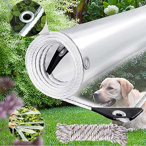 Clear Tarp with Grommets,8x10ft Transparent Heavy Duty - Image 2