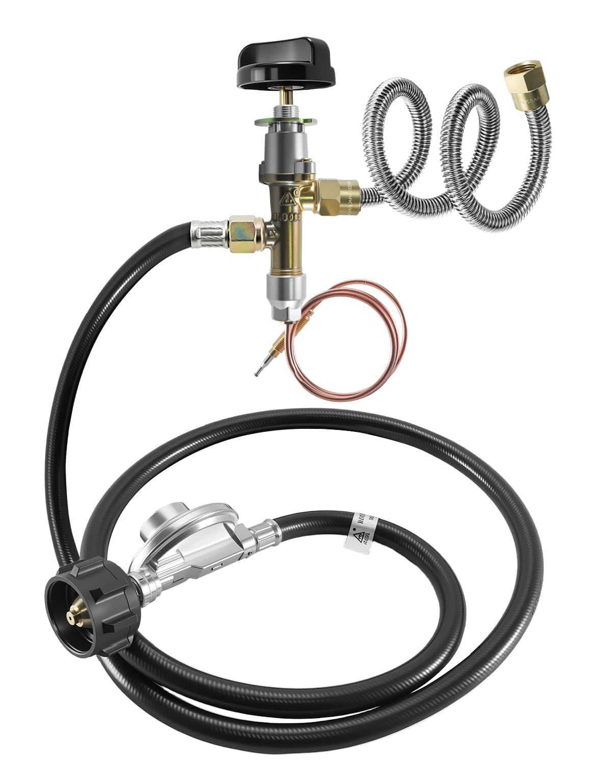 Gas Fire Pit Fireplace Safety Valve Control System Kit Assembly - Image 1