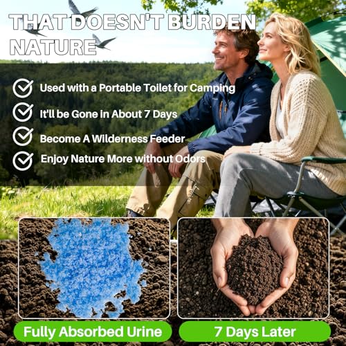 RAINFLOW Absorbent Gel Powder - 28PCS Urine Gel | Bathroom Essentials - Image 6